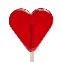 Valentine Mini Heart Lollipops: 24 Hard candy lollipops ...