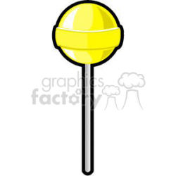 yellow lollipop clipart. Royalty-free clipart # 382427