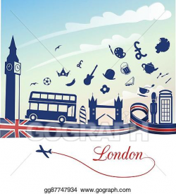 Vector Illustration - London background. EPS Clipart ...