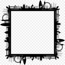 Border Design Black And White clipart - London, Skyline ...