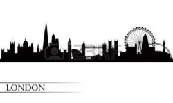skyline silhouette: London city skyline silhouette ...