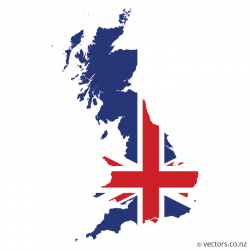 UK Flag Vector Map of Great Britain - Vectors | For the Home ...