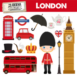 London Clipart British Clipart England graphics Great Britain clipart Travel