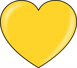 Clipart - gold heart