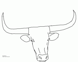 Texas Longhorn Coloring Page - Coloring Home