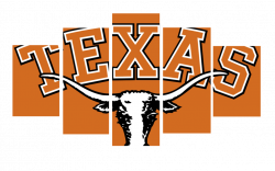 HD Printed Texas Longhorn Football Logo 5 Pieces Canvas – Best Tee Ever