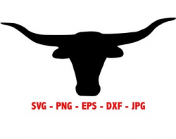 Texas longhorns svg | Etsy