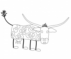 clipartist.net » Clip Art » cows black white line super duper SVG