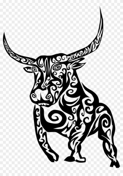Boho Clipart Bull Skull - Tribal Cow, HD Png Download ...