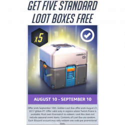 Overwatch - x5 Standard Loot Boxes from Twitch prime [PC/XBOX/PS4 ...