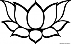 Lotus Flower Drawing Outline at GetDrawings.com | Free for personal ...