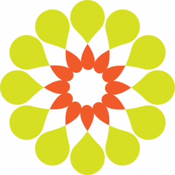 contemporary Flower Clip Art yellow shape circle | Flower Design ...
