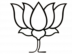 28+ Collection of Lotus Flowers Clipart Black And White | High ...