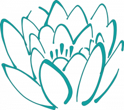 12 Petal Teal Lotus Clip Art at Clker.com - vector clip art online ...