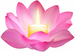 Lotus Candle PNG Clip Art Image | Gallery Yopriceville - High ...