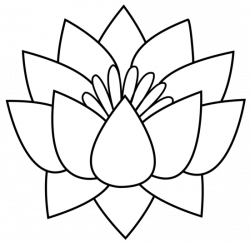 Free Lotus Flower Line Drawing, Download Free Clip Art, Free ...