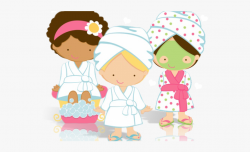 Spa Party Cliparts - Kids Spa Day , Transparent Cartoon ...