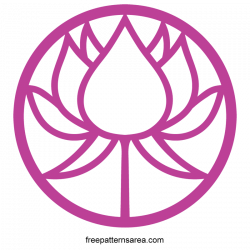 Lotus Symbol Vector | Pinterest | Buddha flower, Flower silhouette ...