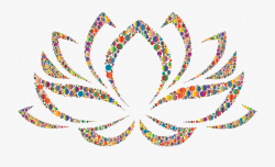Clipart - Lotus Flower Hindu Symbols #1672595 - Free ...
