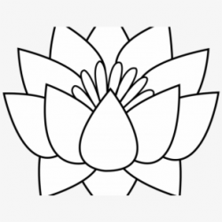 Lotus Clipart Symmetrical Flower - Color Lotus Flower ...