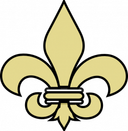 fleur-de-lis-gold-with-black-hi.png (582×600) | Go Saints ...