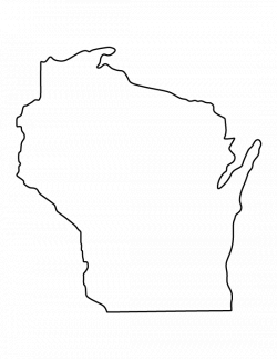 Printable Wisconsin Template