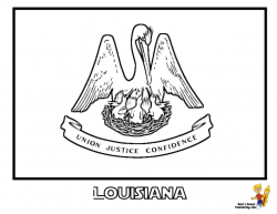 Louisiana State Flag Coloring Page - Clip Art Library
