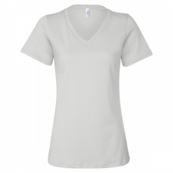 Missy Short Sleeve Jersey V-Neck T-Shirt - Custom T Shirts Printing ...