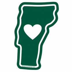 Heart in Vermont VT Sticker,All-Weather High Quality Vinyl Sticker ...