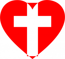 Clipart - Heart Cross 2