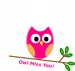Owl Miss You Clip Art at Clker.com - vector clip art online, royalty ...