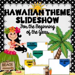 Open House- Powerpoint Template- Editable - Hawaiian/Luau Theme