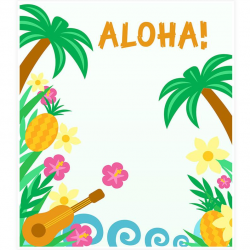 Hawaiian Luau Photo Backdrop