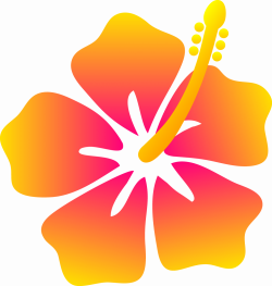 Hawaiian Flowers Cartoon #7865