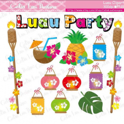 Aloha Clipart, Luau Clipart, Luau Party, Luau clip art ...