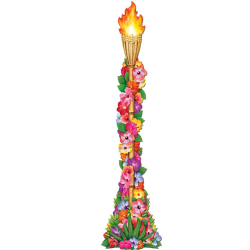 Jointed Floral Tiki Torch (Pack of 12) in 2018 | Luau Beach ...