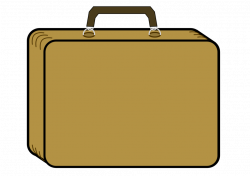 Public Domain Clip Art Image | Little tan suitcase | ID ...