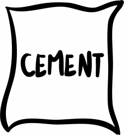 Cement Bag Hand Drawn Construction Material Svg Png Icon Free ...