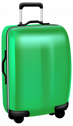 Green Trolley Travel Bag PNG Transparent Clip Art Image | Gallery ...