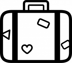 Suitcase For Travelling Baggage Outline Svg Png Icon Free Download ...