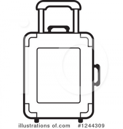 Luggage Clipart #1244309 - Illustration by Lal Perera