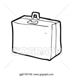 Drawing - Cartoon lost luggage. Clipart Drawing gg67797740 ...