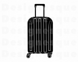 Luggage SVG, Suitcase SVG, Vacation, Travel, Luggage Clipart, Luggage Files  for Cricut, Luggage Cut Files For Silhouette, Dxf, Png, Vector
