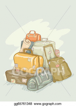 EPS Illustration - Luggage pile. Vector Clipart gg65761348 ...