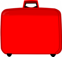 Red Suitcase Clip Art - Clip Art Library