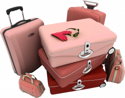 Luggage Clipart Travel Book - Suitcases Png , Transparent ...