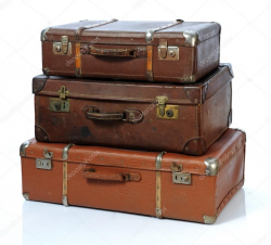 Vintage Open Suitcase Clip Art | Suitcase | Vintage luggage ...