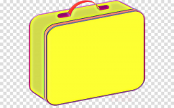 yellow suitcase clip art bag rectangle clipart - Yellow ...