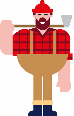 Clipart - Lumberjack