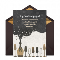 Free Champagne Bubble Invitations | Pinterest | Free party ...